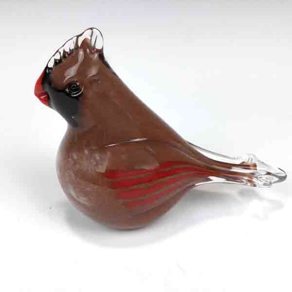 Glass Female Cardinal by Christopher Sherwin - Image 5